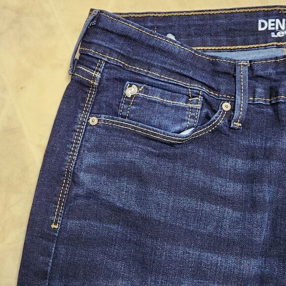 🔹️Levi's Denizen Dark Blue Wash Modern Bootcut Jeans Size 8/29 - Picture 9 of 12